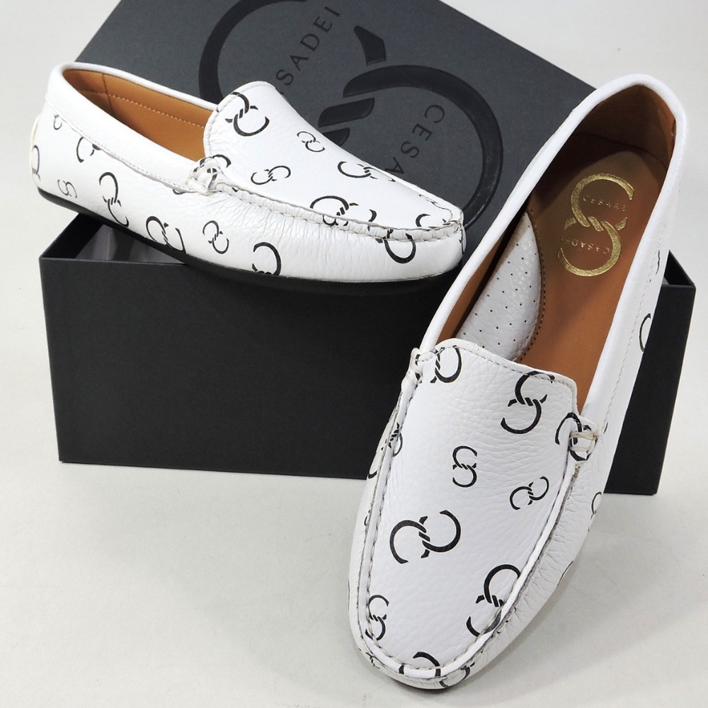 CASADEI 🇮🇹 WOMEN'S WHITE SOFT LEATHER COMFORT SUMMER LOAFERS